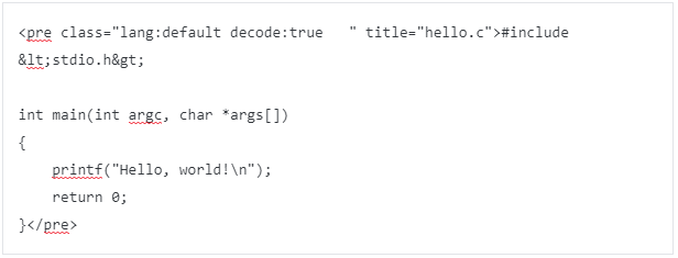 ソースコードを表示するプラグイン 8
