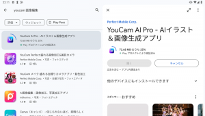 YouCam画像編集
