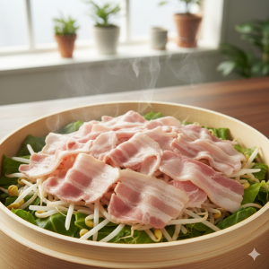 【夕食】旨味を吸わせる重ね技