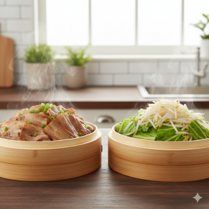 肉汁を下の野菜に吸わせたい