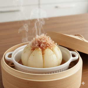新玉ねぎの丸ごと蒸し