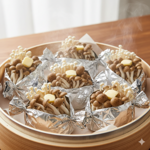 きのこの森の包み蒸し