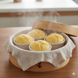 たまご蒸しパン