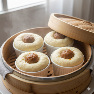 肉まん風蒸しパン