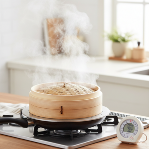 15分〜20分、蒸す