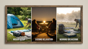 キャンプにおける3つの食事フェーズと環境特性