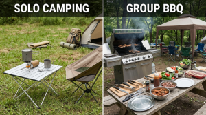 人数規模によるキッチンシステムの占有面積差