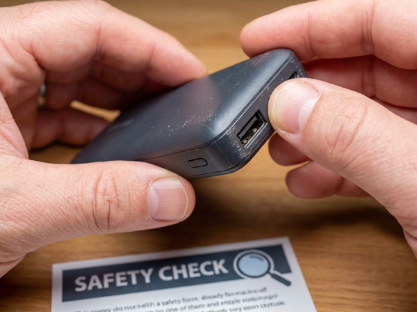 端子や本体の異常を目視でチェック