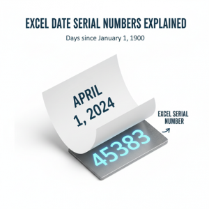 日付の裏側にあるシリアル値の概念図
