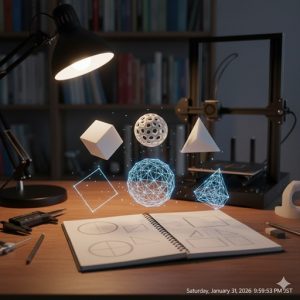 全ての立体は一本の線から始まります