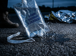 安物の給水バッグ