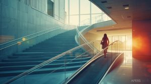 階段にスロープをつける