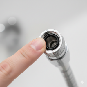 黒いゴムパッキンの確認 黒いゴムパッキンの確認