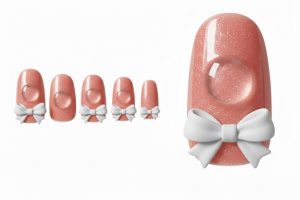 04-19_ピーチ・キャットアイ・リボン (Peach Cat-eye Ribbon)