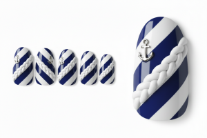 30選!3D・ぷっくりアートのネイルチップ特集|お花や水滴で指先に立体感を 4 07-24_編み込み・ロープ (Braided Rope Art)