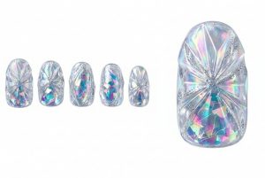 Y2K・サイバーネイル30選!平成レトロと近未来が融合するネイルチップカタログ 3 12-13_オーロラ・アイス・スカルプ (Aurora Ice Sculpt)