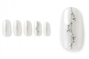 ブライダル・ウェディング30選!一生に一度の輝きを指先に纏うネイルカタログ 8 13-18_シューティング・スター・ライン (Shooting Star Line)