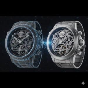 CADの作業画面とフォトリアルな完成画像の比較