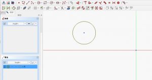 「円（円弧）」をクリック