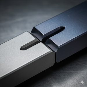 インロー構造の噛み合わせを断面図のようなパズルで表現した概念図