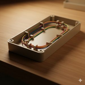 ケース内部の配線管理と補強