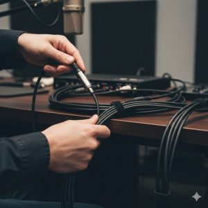 DTM周辺機材の選び方は?ボカロ制作を快適にするケーブル接続ガイド 4 ケーブル接続の基本と整理方法