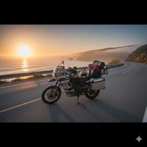 バイクキャンプの旅立ち