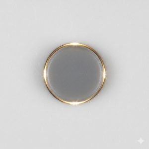 ボタンと穴の間のわずかな隙間を強調したマイクロスコープ