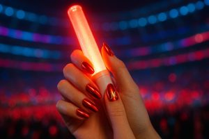 ライブ参戦ネイルの盛り方イメージ