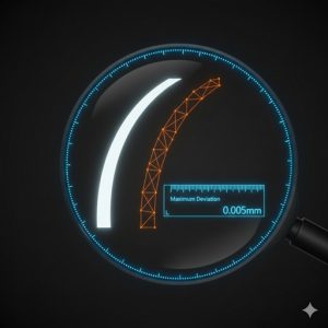 偏差設定による曲面の滑らかさ