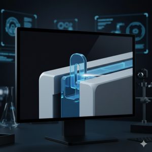 内部の隙間を透視して完璧な嵌合をチェックする視点