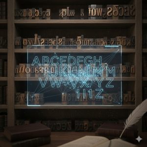 整然と並ぶ活字とデジタルフォント