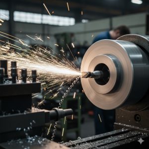 溝を彫るのも回転で 溝を彫るのも回転で