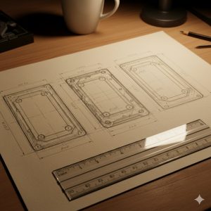 設計図のラフスケッチ