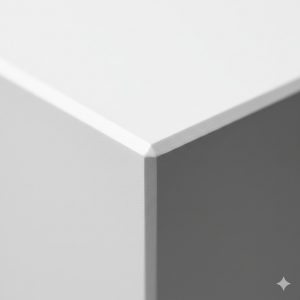 鋭いエッジが滑らかに丸められ高級感を放つプラスチックパーツのクローズアップ 鋭いエッジが滑らかに丸められ高級感を放つプラスチックパーツ