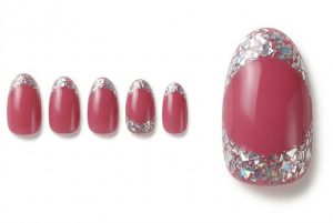 好きな人を振り向かせる勝負デート30選!あざと可愛い指先 5 17-05_先端ガラスフレンチの誘惑 (Shattered Glass French Tip)