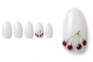 好きな人を振り向かせる勝負デート30選!あざと可愛い指先 10 17-10_さくらんぼの実り (Cherry Fruit Motif)さくらんぼの実り (Cherry Fruit Motif)