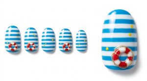 親友とはしゃぐテーマパーク遠足30選!映えるポップデザイン 2 18-02_陽気なセーラー・ダック (Cheerful Sailor Duck Colors)