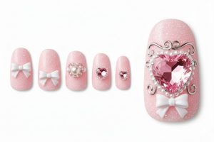 21-06_桃色片想い・ハート・シュガー (Sweet Pink Heart Sugar)