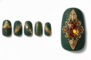 21-12__深緑の貴公子・アンティーク・リーフ (Dark Green Antique Leaf)