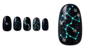 ナイトプール・海で主役を奪う夏休み30選!水着映えデザイン 4 23-24_ミッドナイト・ギャラクシー・スター (Midnight Galaxy Star)