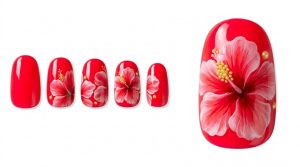 ナイトプール・海で主役を奪う夏休み30選!水着映えデザイン 7 23-27_ハイビスカス・ドリーム (Hibiscus Dream Red)