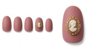 格式高いホテルウェディング参列30選!お祝いのお呼ばれネイル 10 29-10_貴婦人のカメオ・ポイント (Vintage Cameo Point Art)