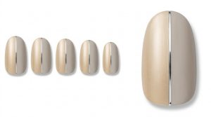 格式高いホテルウェディング参列30選!お祝いのお呼ばれネイル 1 29-11_清楚なシルク・バイカラー (Pure Silk Bicolor)