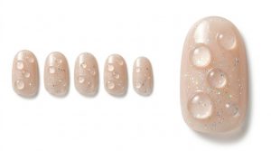 格式高いホテルウェディング参列30選!お祝いのお呼ばれネイル 10 29-20_秘めた想いのクリア・ドロップ (Secret Clear Drop Nuance)