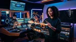 データを保護するデジタルシールドのイメージ AIと人間が共鳴する次世代の音楽制作