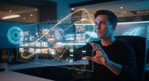 タイムライン上で映像を指揮する映画監督