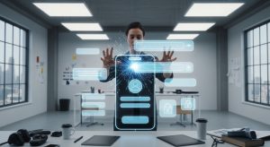 パズルのピースが組み合わさり美しいUIが完成する