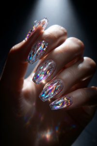 ホログラムの層が生み出す万華鏡のような奥行き