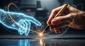 人間とAIが共にペンを握る